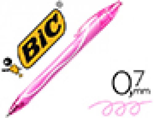 Esferografica bic gelocity quick dry retratil tinta gel rosa ponta de 0,7 mm , Bic , 153776 , 3086123457584